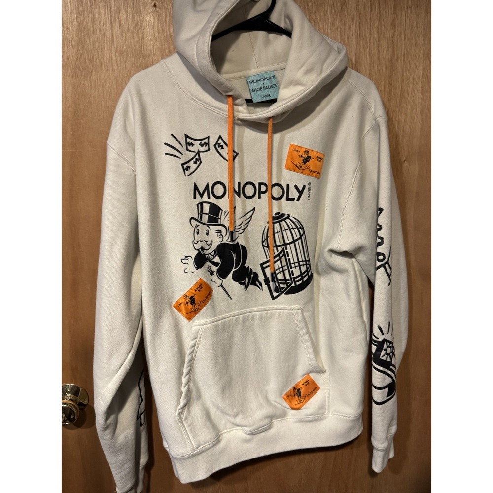 Monopoly ShoePalace Graphic Hoodie Men Large Streetwear Sweatshirt